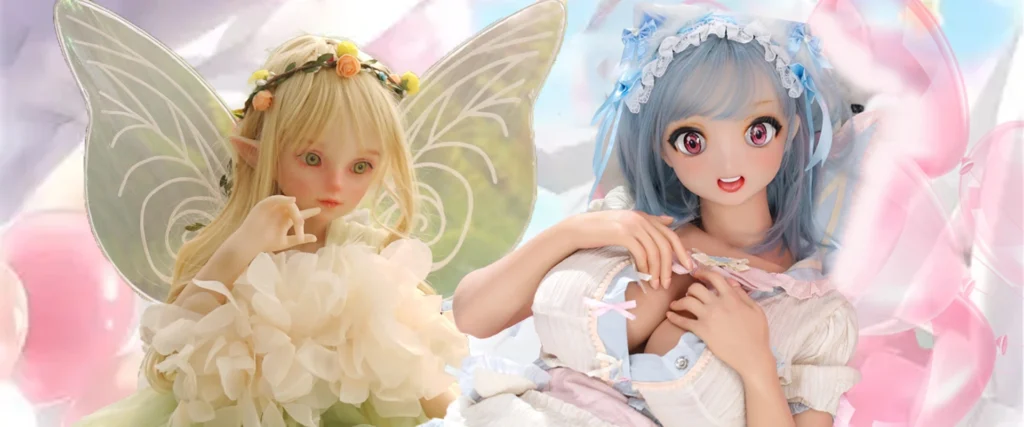 anime-style sex doll featuring cute design and vibrant clothing